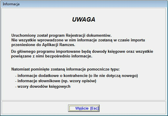 12 1.2 Uruchomienie programu Rejestrator Po wykonaniu eksportu w programie ksiegowym w wskazanym folderze znajduja sie program