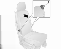 40 Fotele, elementy bezpieczeństwa Regulacja wysokości siedziska fotela Podparcie odcinka lędźwiowego Przesunąć przedni fotel pasażera jak najdalej do tyłu, aby uniknąć kontaktu z deską rozdzielczą