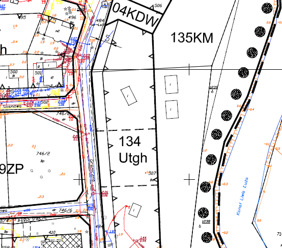 Mapa zasadnicza Wyrys z planu