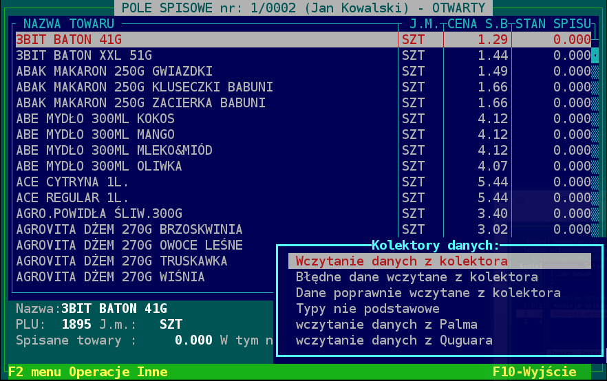 Remanent jest otwarty i można przystąpić do spisywania.