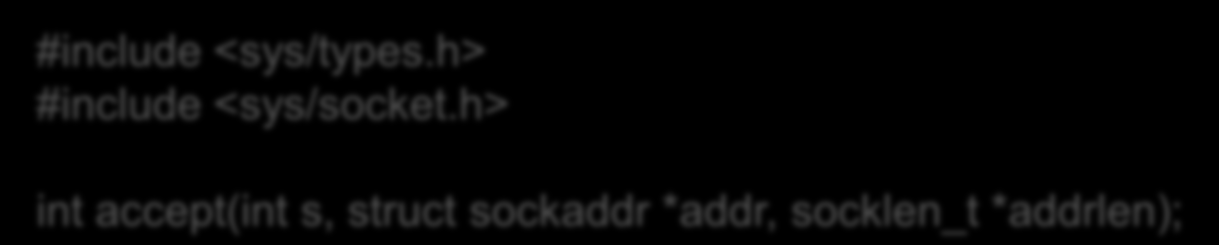 Krok 3 (Serwer) #include <sys/types.h> #include <sys/socket.