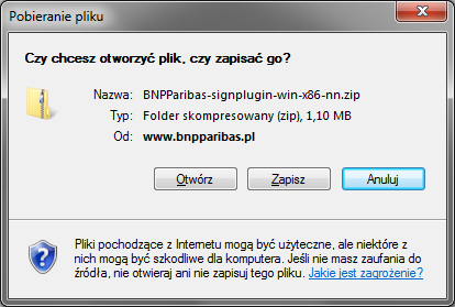 Następnie instalator należy uruchomić (wymagane są do tego uprawnienia administratora lokalnego na danym komputerze): W kolejnych krokach należy wybrać przyciski "Zainstaluj", "Dalej", a następnie