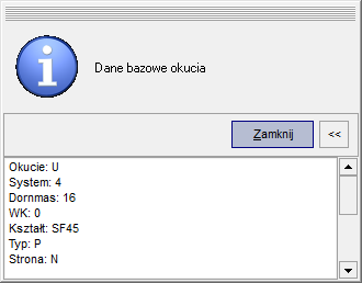 Możemy tu porównad wartości wyświetlone w oknie komunikatu o błędzie z naszymi bazowymi.