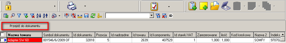 4.3 LISTOWANIE REZERWACJI 4.3.1 WYKONANIE OPERACJI 1. W głównym eksploratorze należy aktywowad węzeł Magazyn.