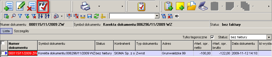 2. Dla zrealizowania operacji program wymaga potwierdzenia. Aby kontynuowad, należy wybrad przycisk TAK. 3.