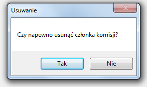 KROK 4. CZŁONKOWIE KOMISJI Krok 4 zawiera listę członków komisji. Należy zdefiniować kworum komisji obecnej przy wypełnianiu protokołu.