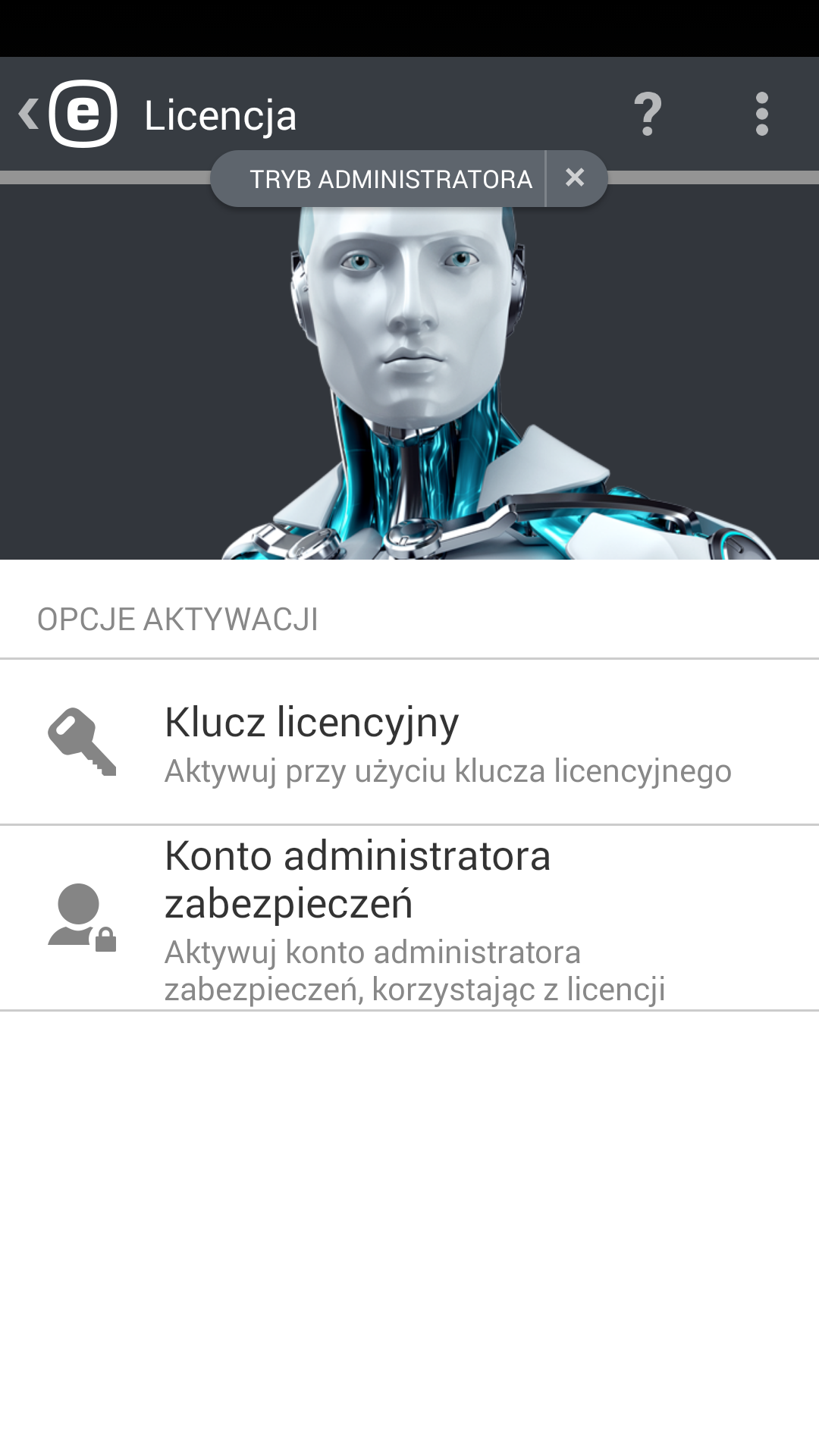 5. Odinstalowanie Program ESET Endpoint Security można odinstalować przy użyciu kreatora odinstalowania dostępnego w menu głównym programu w obszarze Ustawienia > Odinstaluj.