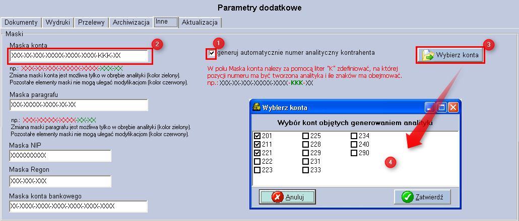 Przykład: Zadanie nr 10 05/0116/001/1 Wynagrodzenia nauczycieli (bez pochodnych) Zadanie w Planie kont: 404-10-801-80101-4010-01 - Koszty - wynagrodzenia osobowe nauczycieli Zadanie w kartotece