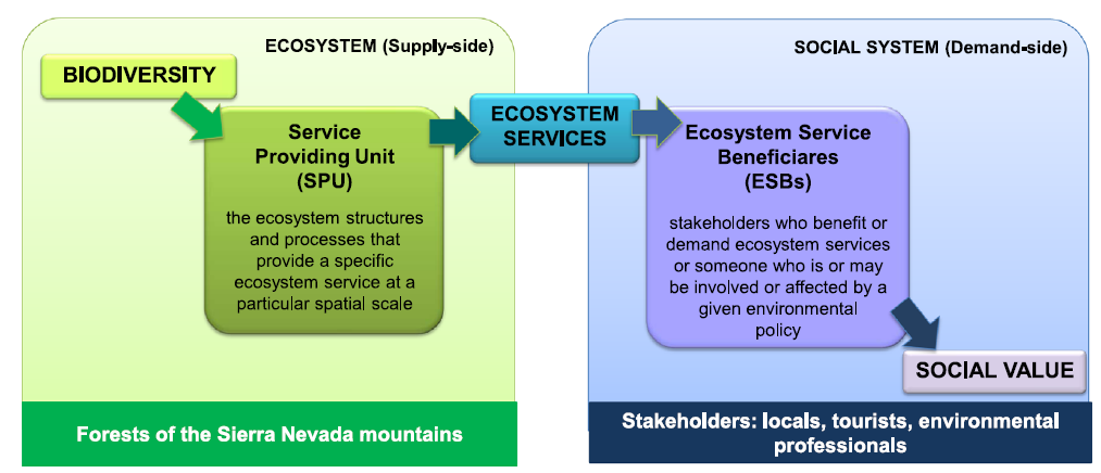 Mapping social demand for ecosystem services: Example of