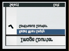 Tabela 37. Przyciski programowane Image Counter. Przycisk programowany Select (Wybierz) Exit (Wyjście) Funkcja Umieszcza znacznik obok wybranego ustawienia i wraca do menu Preferences.