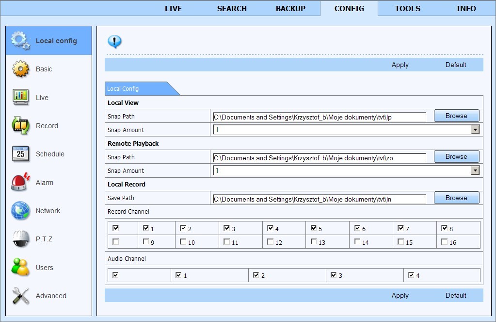 NDR-BA6104,NDR-BA6208,NDR-BA6416 User s manual ver.1.0 NETWORK OPERATIONS UTILIZING WEB BROWSER 6.7.