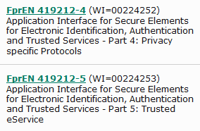 CEN TC 224 opublikowane normy dotyczące podpisu elektronicznego, usług zaufania, itp.