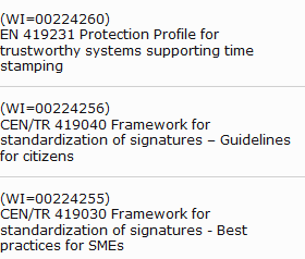 CEN TC 224 normy dotyczące podpisu
