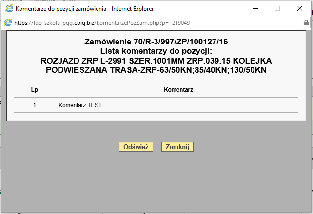 Brak chmurki oznacza, że osoba wystawiająca zamówienie