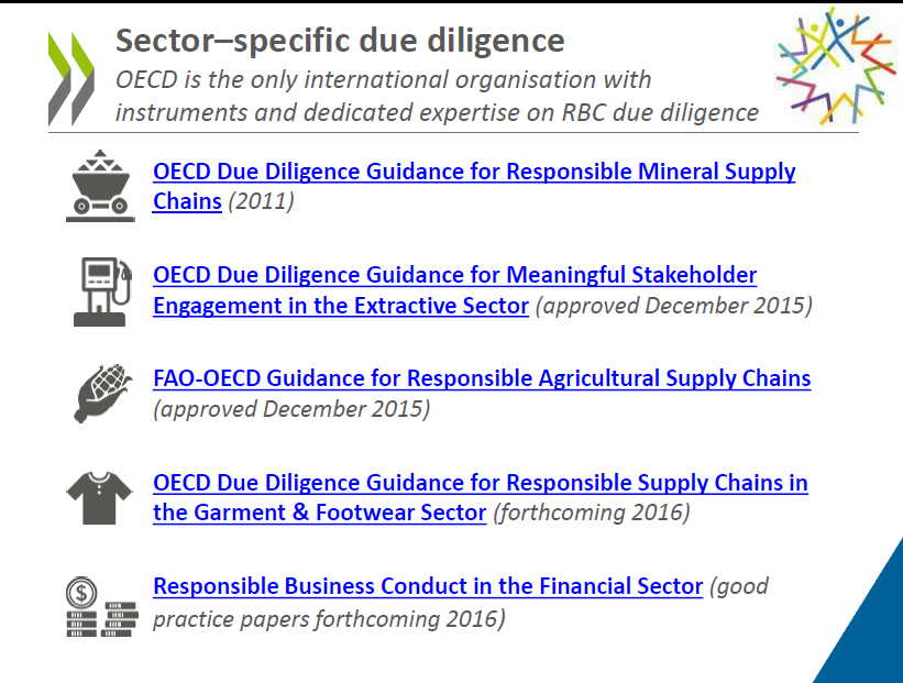 Sector to help enterprises identify, prevent, mitigate and account for how they address their actual and potential adverse impacts in their supply chains.