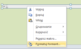 Rysunek 8. Włączanie karty Deweloper 6. Narysuj pasek przewijania w odpowiednim miejscu arkusza (spójrz na rysunek 2).