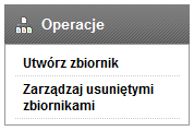 Po wciśnięciu czerwonego znaku x pojawi się komunikat z pytaniem, czy na pewno usunąć dany zbiornik.