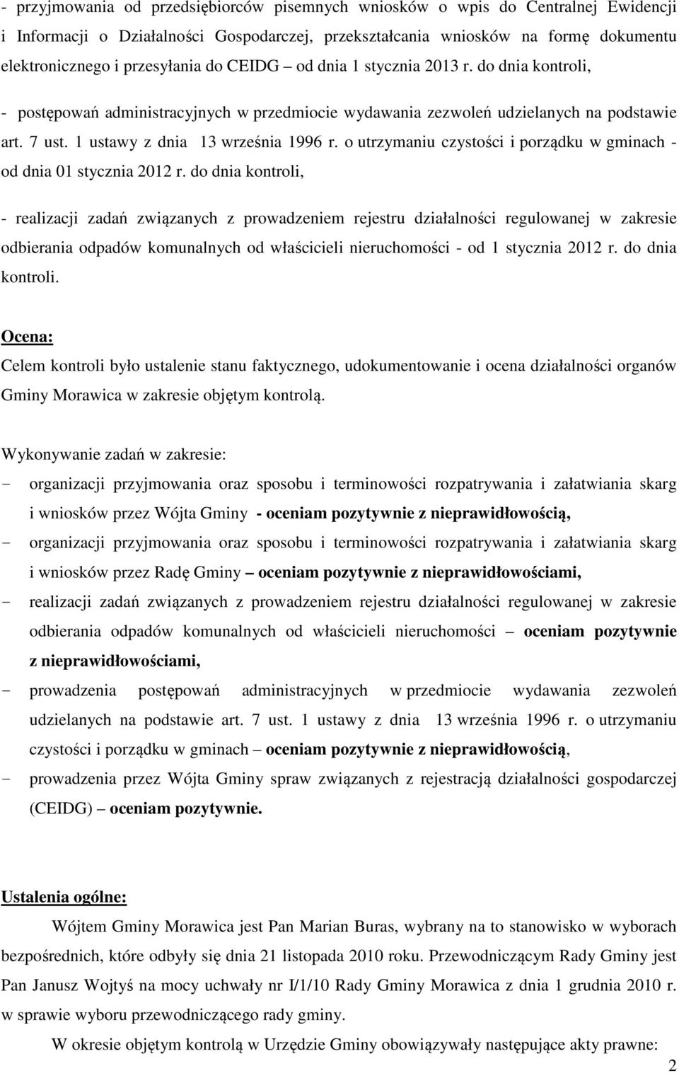 o utrzymaniu czystości i porządku w gminach - od dnia 01 stycznia 2012 r.