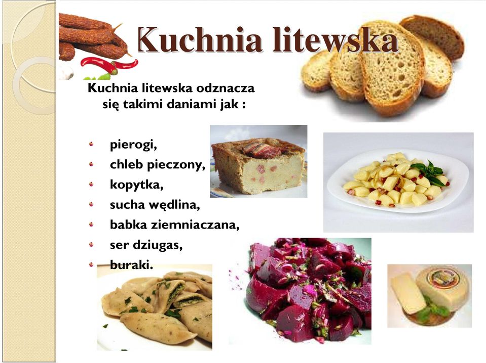 pierogi, chleb pieczony, kopytka, sucha