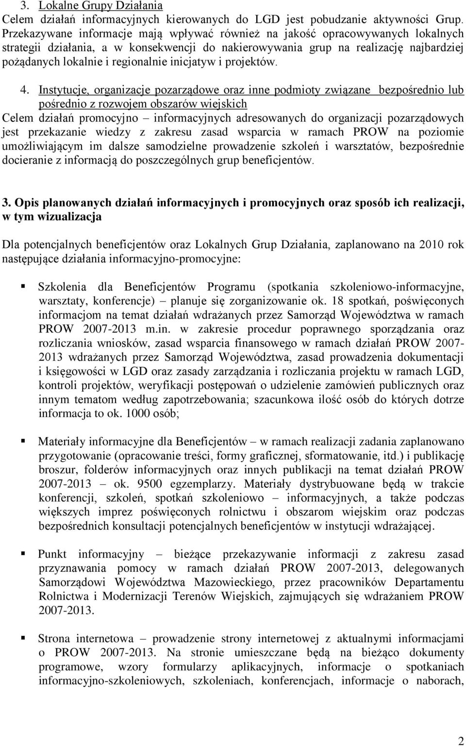 regionalnie inicjatyw i projektów. 4.