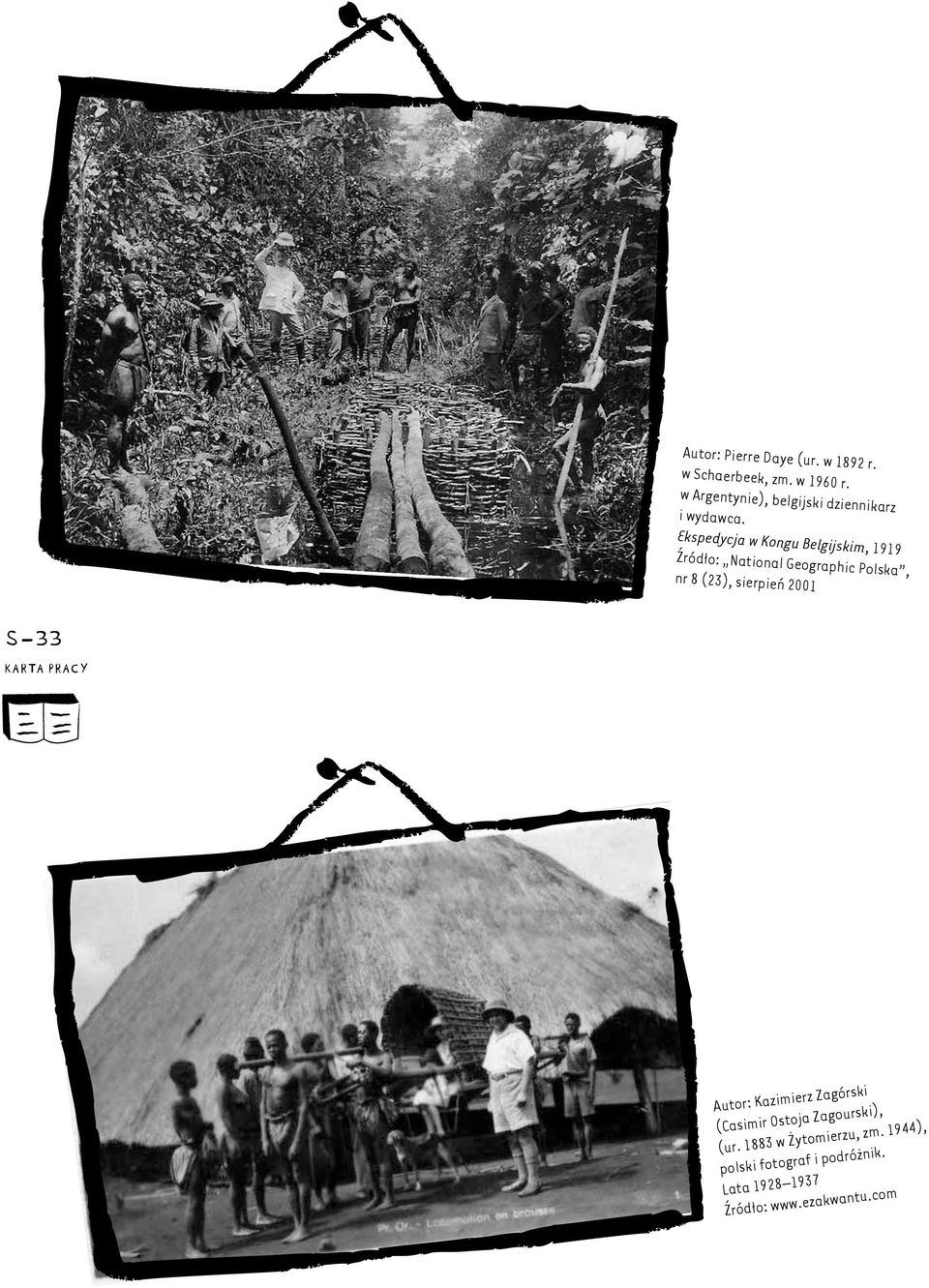 Ekspedycja w Kongu Belgijskim, 1919 Źródło: National Geographic Polska, nr 8 (23), sierpień