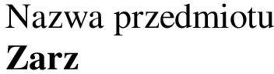 6 Rok: II Semestr: 3 Liczba punktów: I KARTA PRZEDMIOTU CEL PRZEDMIOTU PRZEWODNIK PO PRZEDMIOCIE C1. Przekazanie studentom podstawowej wiedzy o zarządzaniu bezpieczeństwem i higieną pracy C.