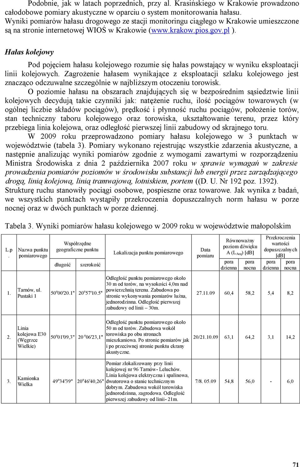 Hałas kolejowy Pod pojęciem hałasu kolejowego rozumie się hałas powstający w wyniku eksploatacji linii kolejowych.