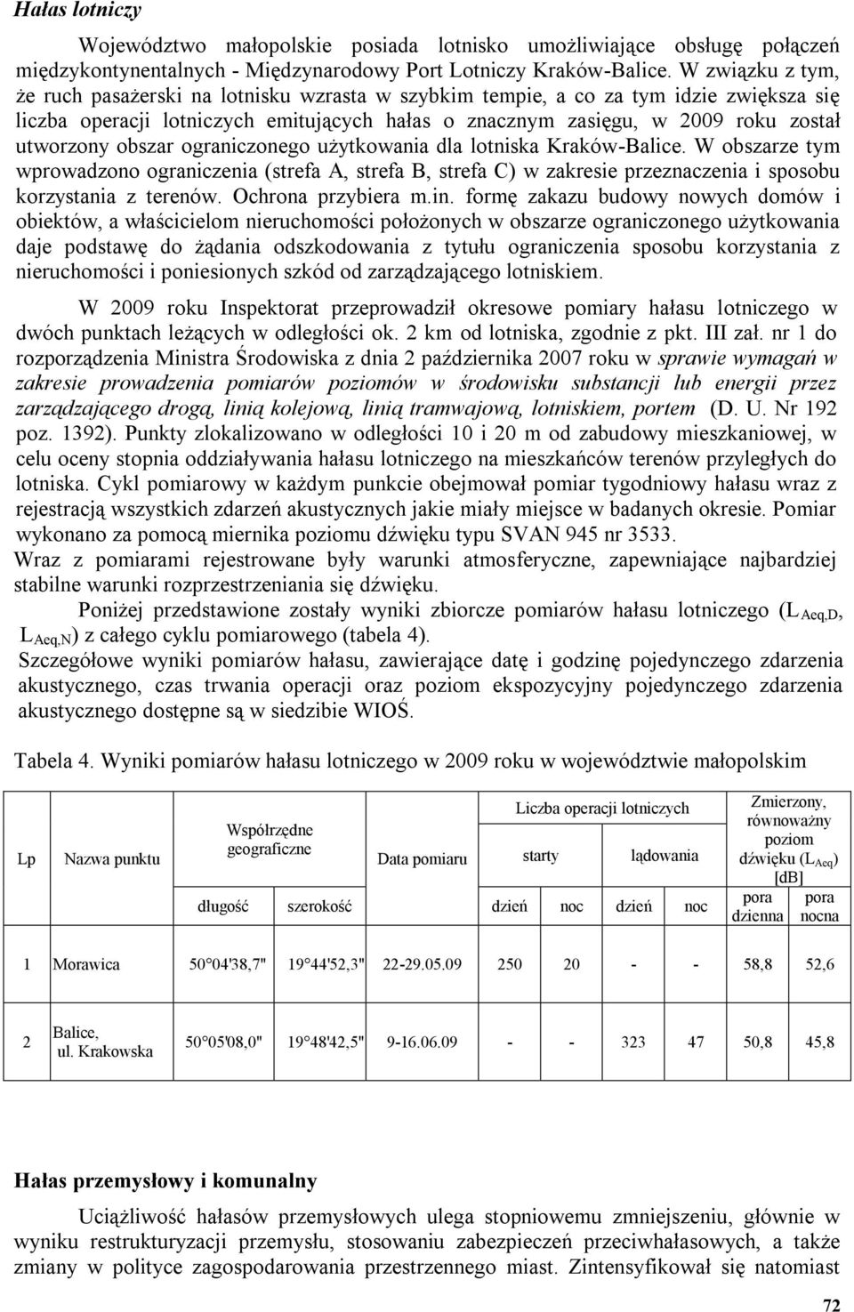 obszar ograniczonego użytkowania dla lotniska Kraków-Balice. W obszarze tym wprowadzono ograniczenia (strefa A, strefa B, strefa C) w zakresie przeznaczenia i sposobu korzystania z terenów.