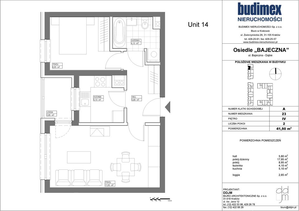 dzienny loggia 5,80 m 2