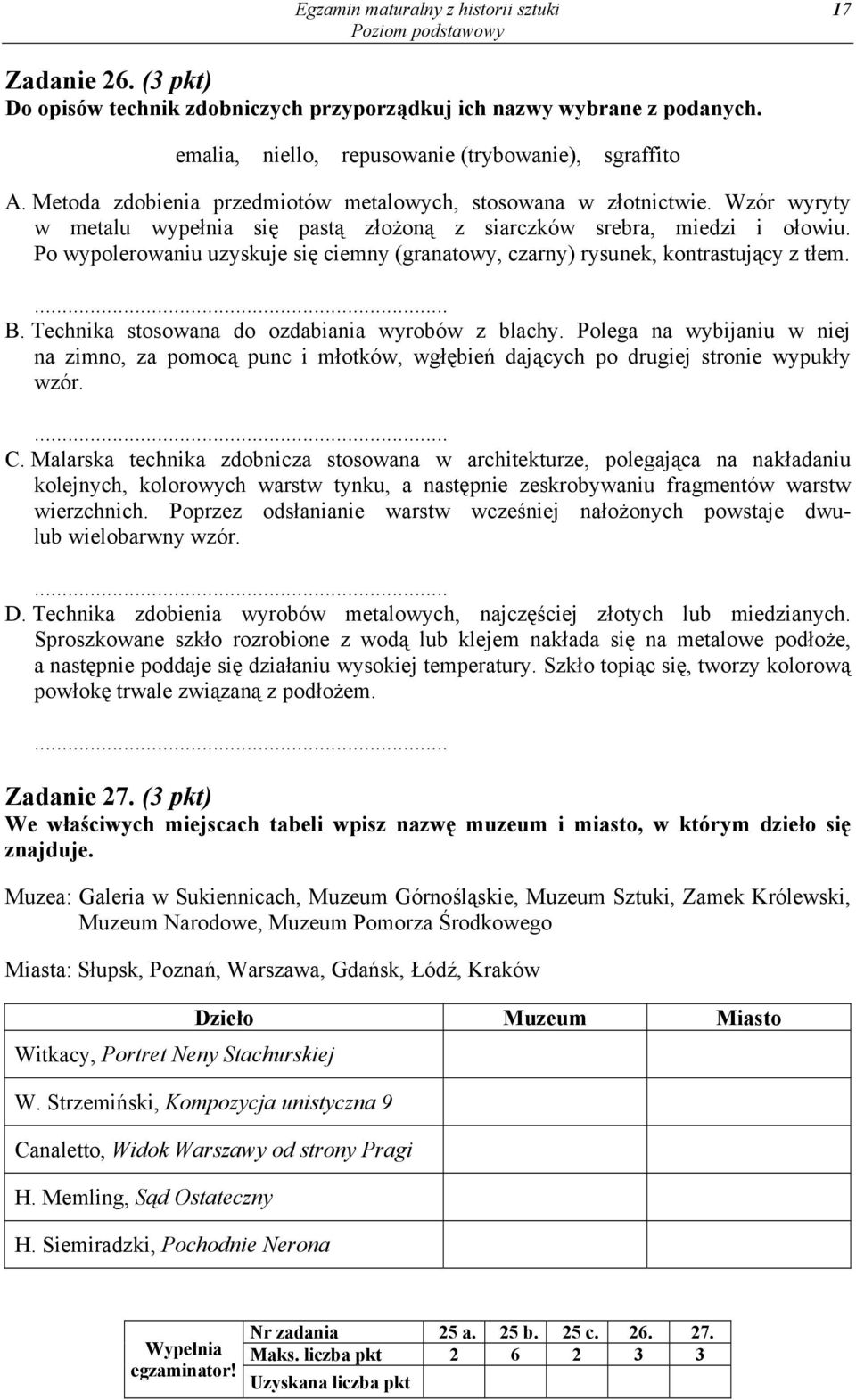 Po wypolerowaniu uzyskuje się ciemny (granatowy, czarny) rysunek, kontrastujący z tłem.... B. Technika stosowana do ozdabiania wyrobów z blachy.