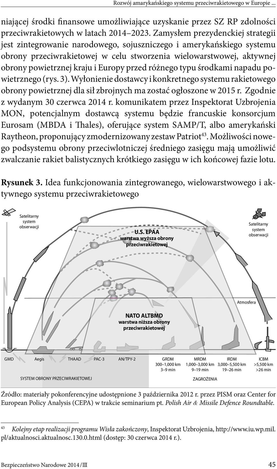 Europy przed różnego typu środkami napadu powietrznego (rys. 3). Wyłonienie dostawcy i konkretnego systemu rakietowego obrony powietrznej dla sił zbrojnych ma zostać ogłoszone w 2015 r.