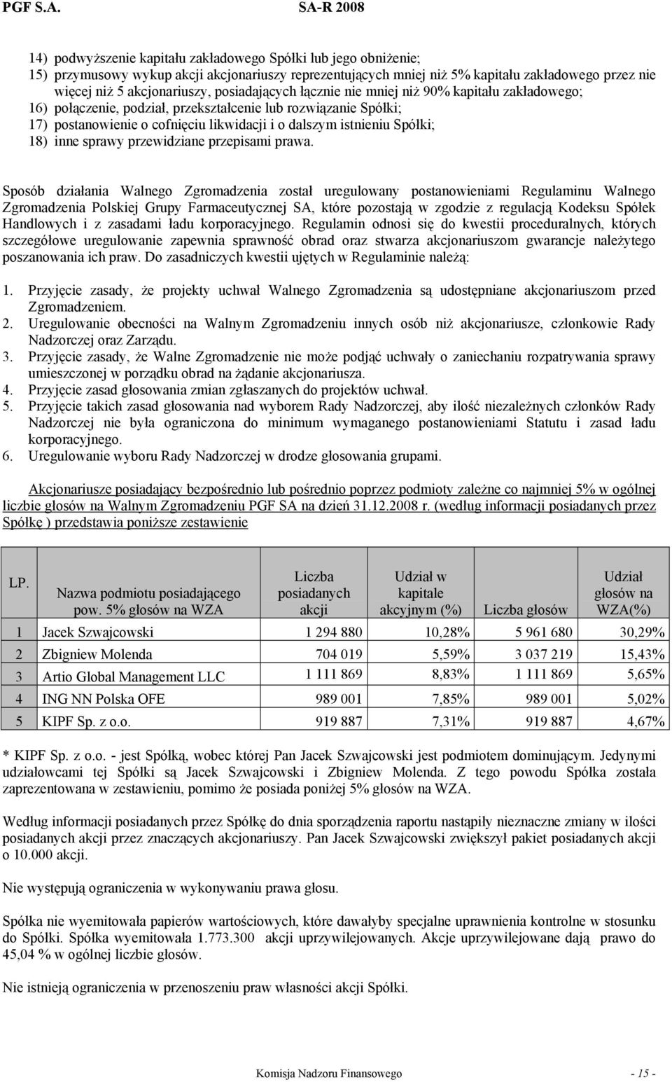 18) inne sprawy przewidziane przepisami prawa.