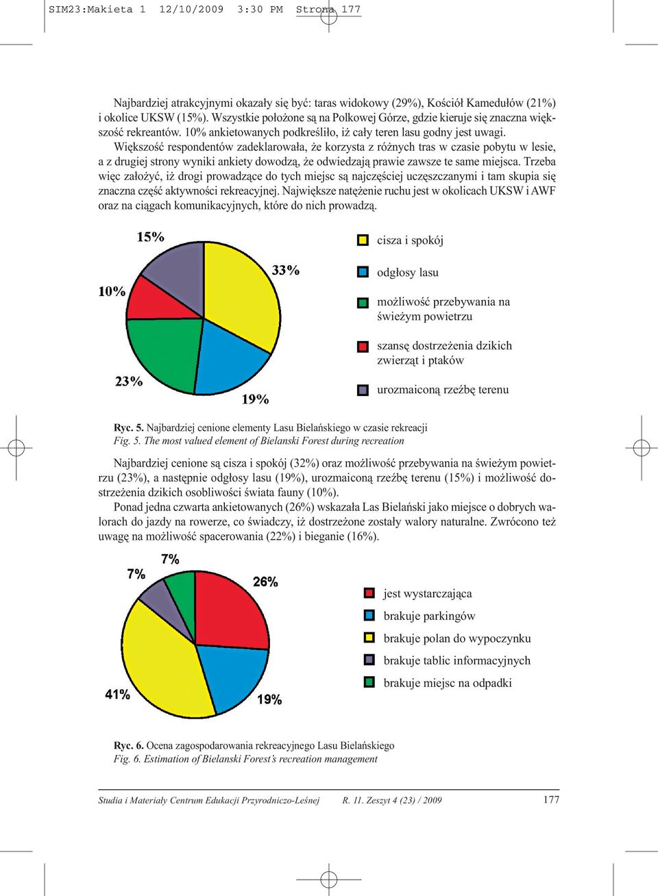 Większość respondentów zadeklarowała, że korzysta z różnych tras w czasie pobytu w lesie, azdrugiej strony wyniki ankiety dowodzą, że odwiedzają prawie zawsze te same miejsca.