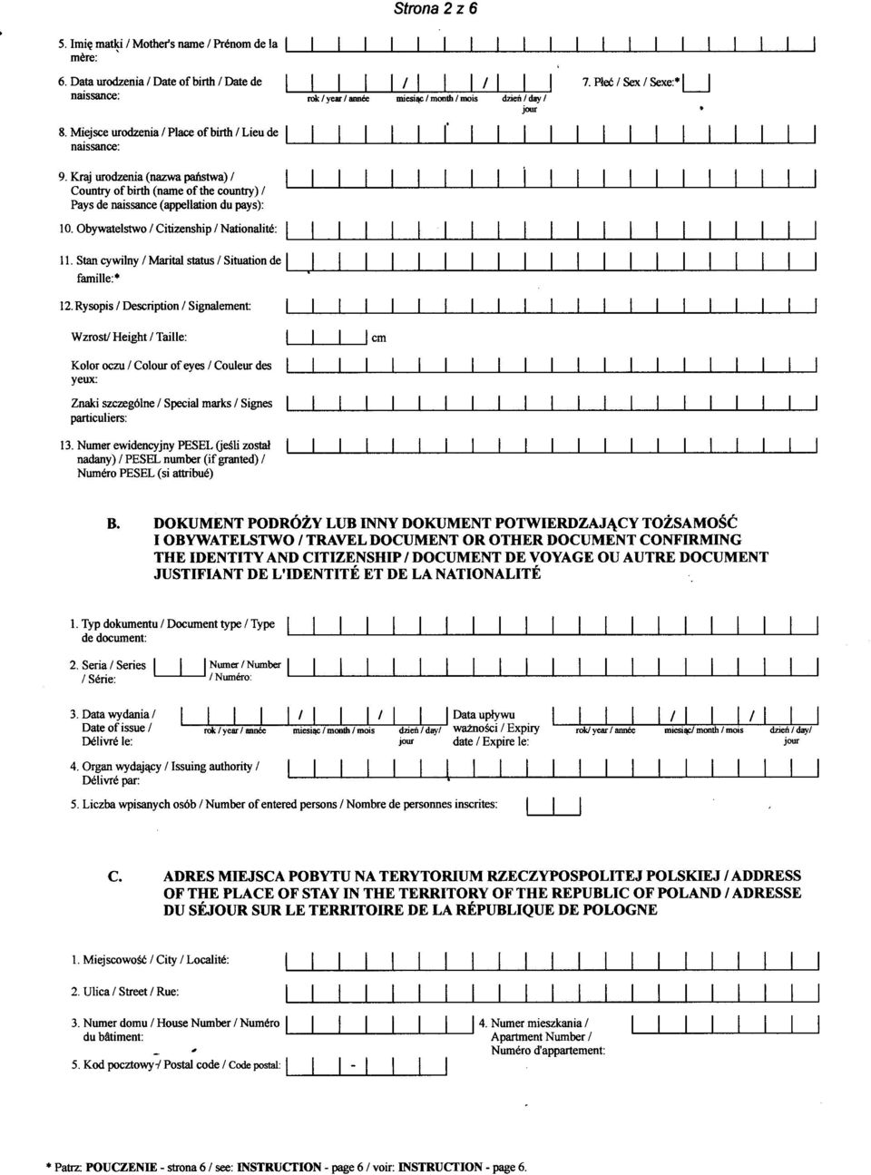 Obywatelstwo/Citizenship/Nationalire: ~_1 _. Stan cywilny / Marital status / Situation de ~--'".