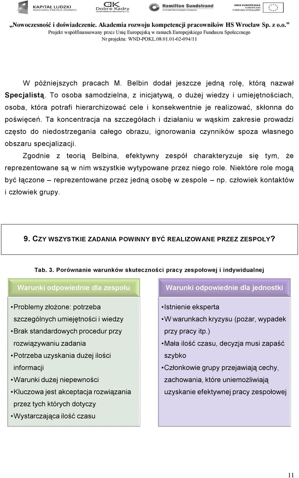 Ta koncentracja na szczegółach i działaniu w wąskim zakresie prowadzi często do niedostrzegania całego obrazu, ignorowania czynników spoza własnego obszaru specjalizacji.