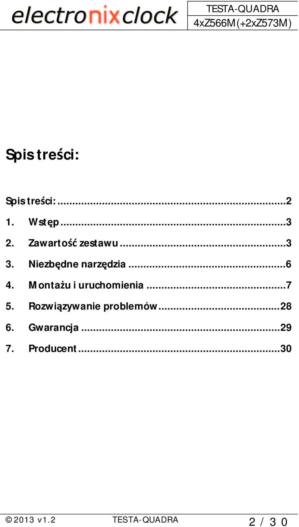 Monta u i uruchomienia...7 5. Rozwi zywanie problemów.