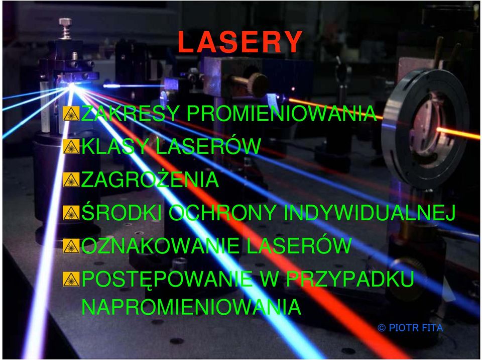 INDYWIDUALNEJ OZNAKOWANIE LASERÓW