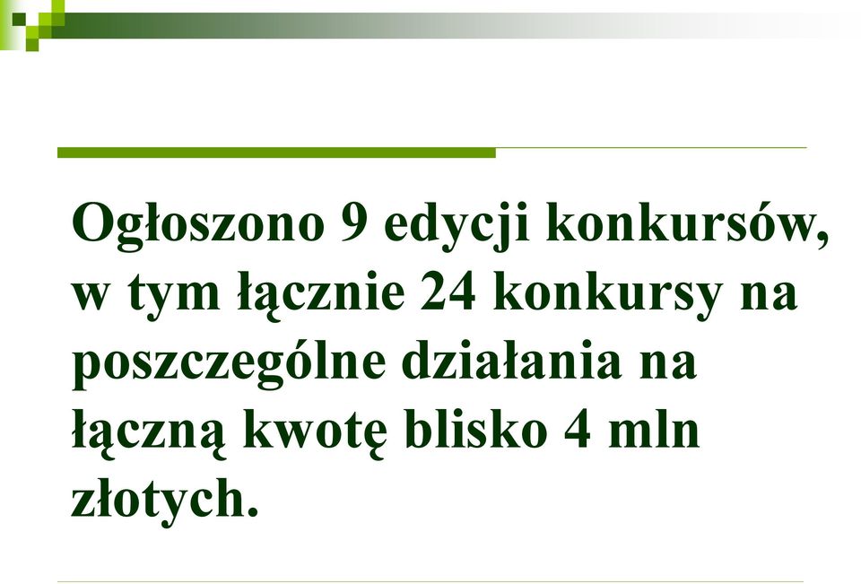 poszczególne działania na