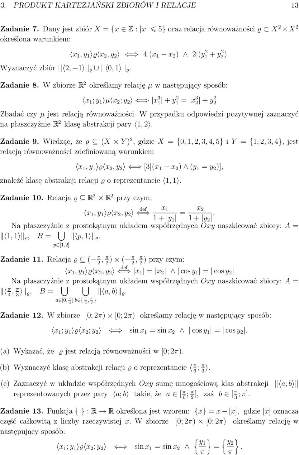 Podstawy Matematyki Dla Informatykow Janusz J Szuster Zadania Z Logiki I Teorii Mnogosci Pdf Free Download