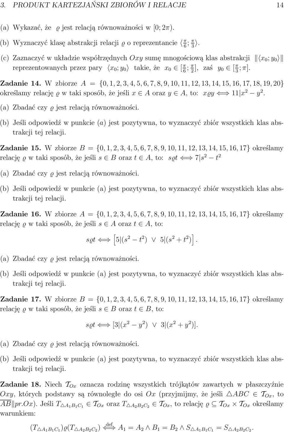 Podstawy Matematyki Dla Informatykow Janusz J Szuster Zadania Z Logiki I Teorii Mnogosci Pdf Free Download