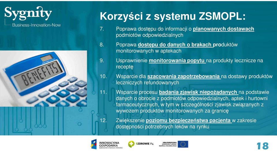 Wsparcie dla szacowania zapotrzebowania na dostawy produktów leczniczych refundowanych 11.