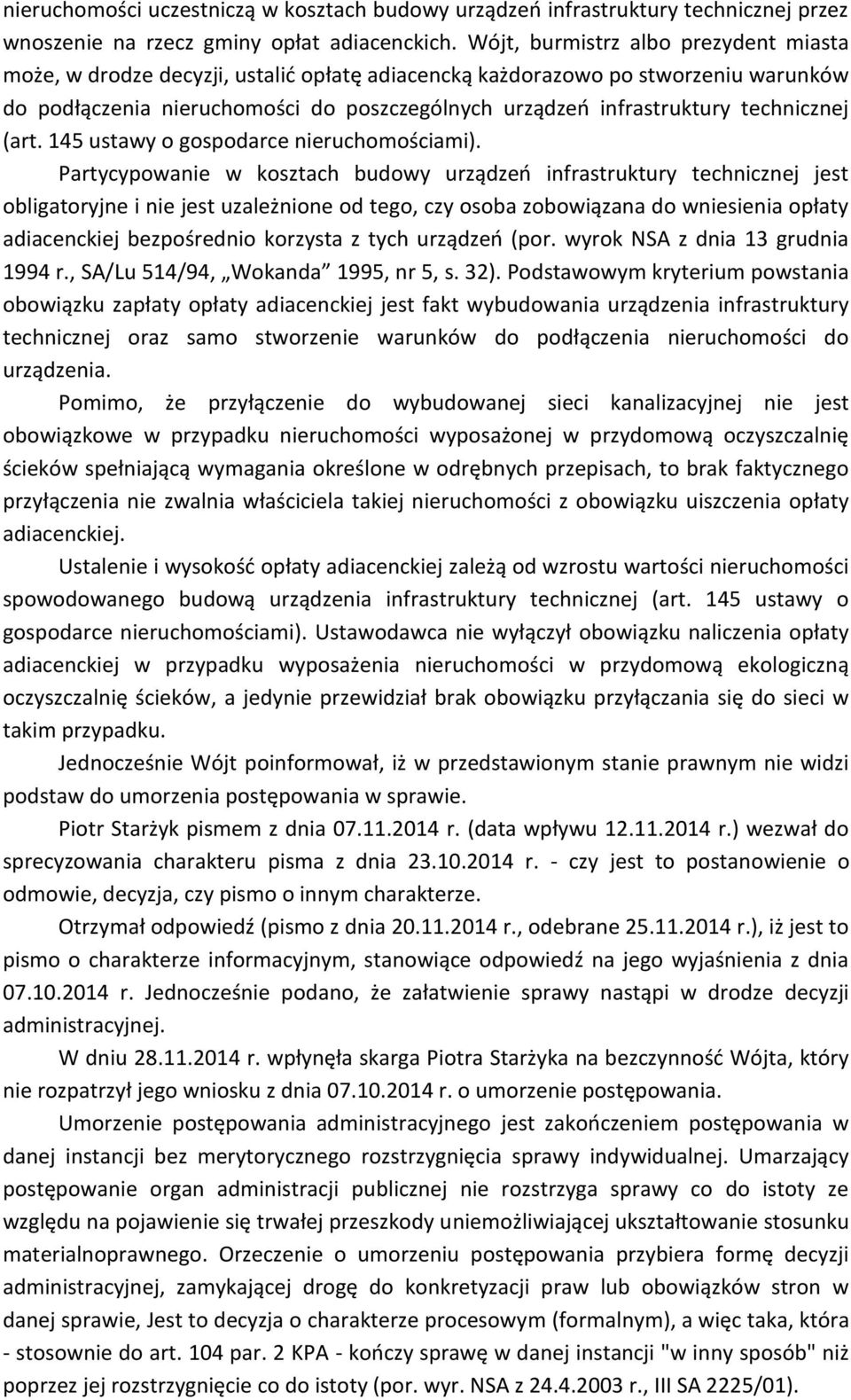 technicznej (art. 145 ustawy o gospodarce nieruchomościami).