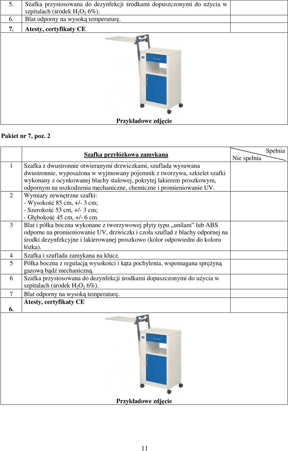 stalowej, pokrytej lakierem proszkowym, odpornym na uszkodzenia mechaniczne, chemiczne i promieniowanie UV.