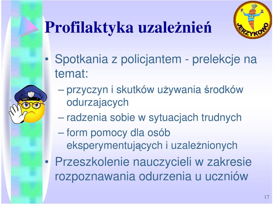 sytuacjach trudnych form pomocy dla osób eksperymentujących i