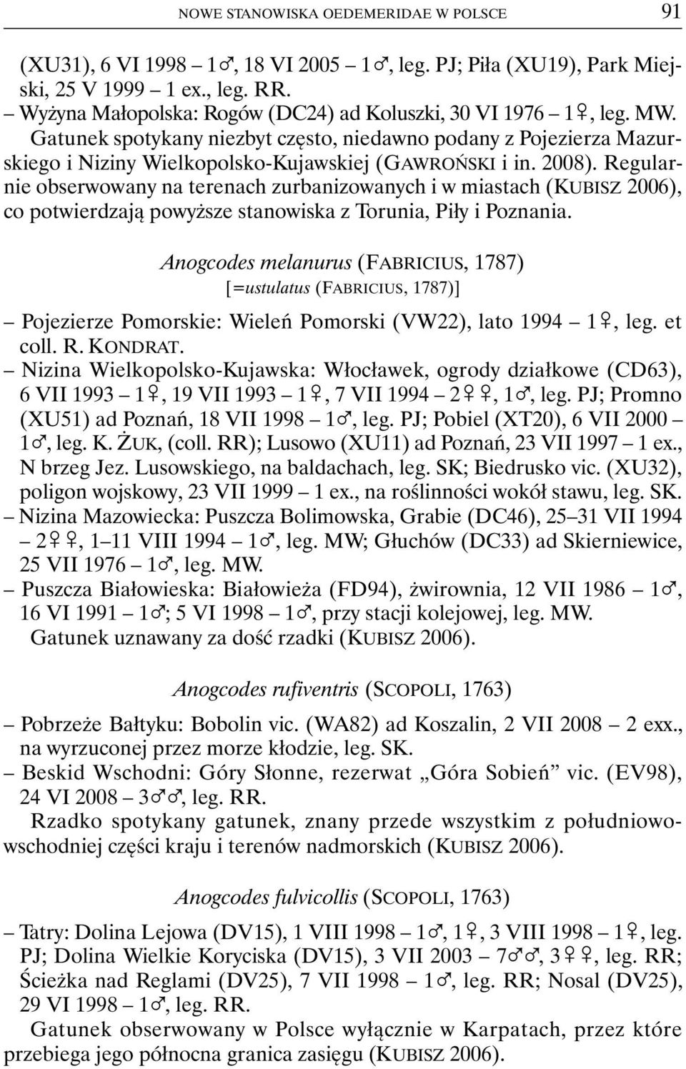 Regularnie obserwowany na terenach zurbanizowanych i w miastach (KUBISZ 2006), co potwierdzają powyższe stanowiska z Torunia, Piły i Poznania.