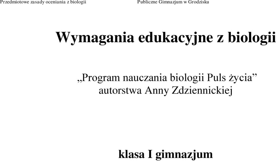 biologii Puls życia