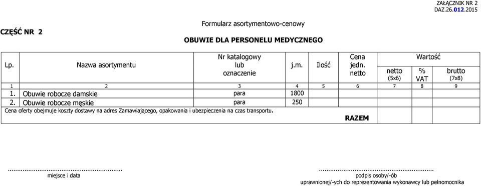 Obuwie robocze damskie para 1800 2.