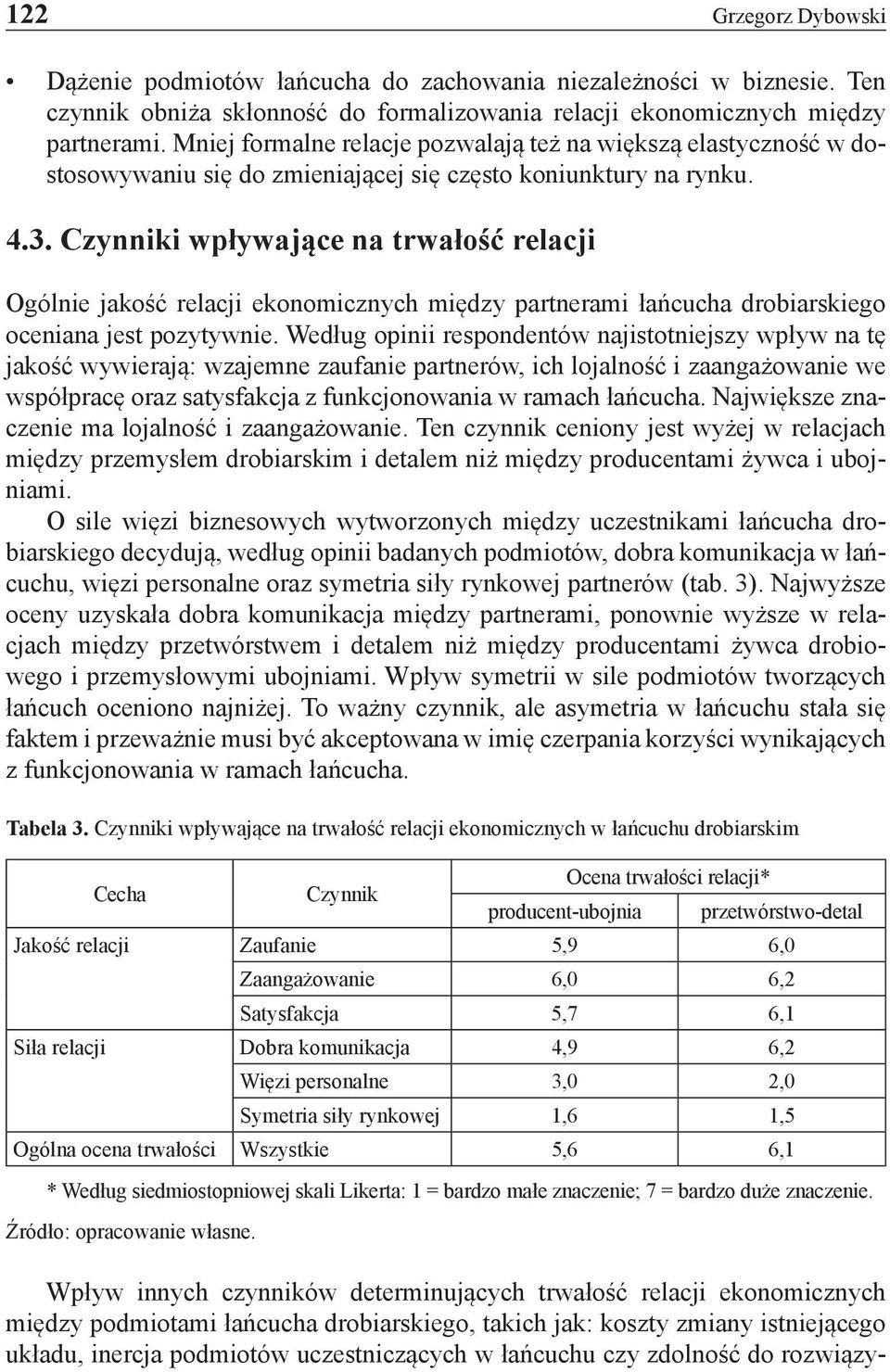 Czynniki wpływające na trwałość relacji Ogólnie jakość relacji ekonomicznych między partnerami łańcucha drobiarskiego oceniana jest pozytywnie.