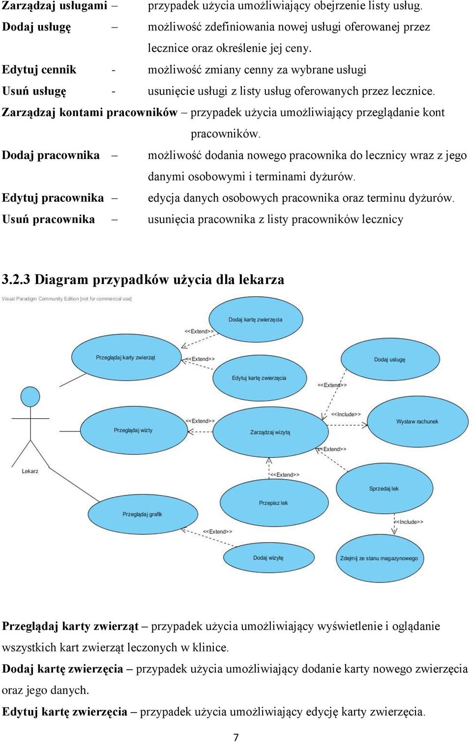 Zarządzaj kontami pracowników przypadek użycia umożliwiający przeglądanie kont pracowników.