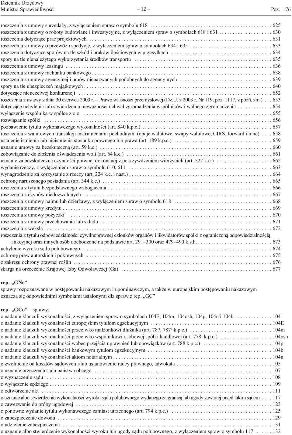 .. 633 roszczenia dotyczące sporów na tle szkód i braków ilościowych w przesyłkach... 634 spory na tle nienależytego wykorzystania środków transportu... 635 roszczenia z umowy leasingu.